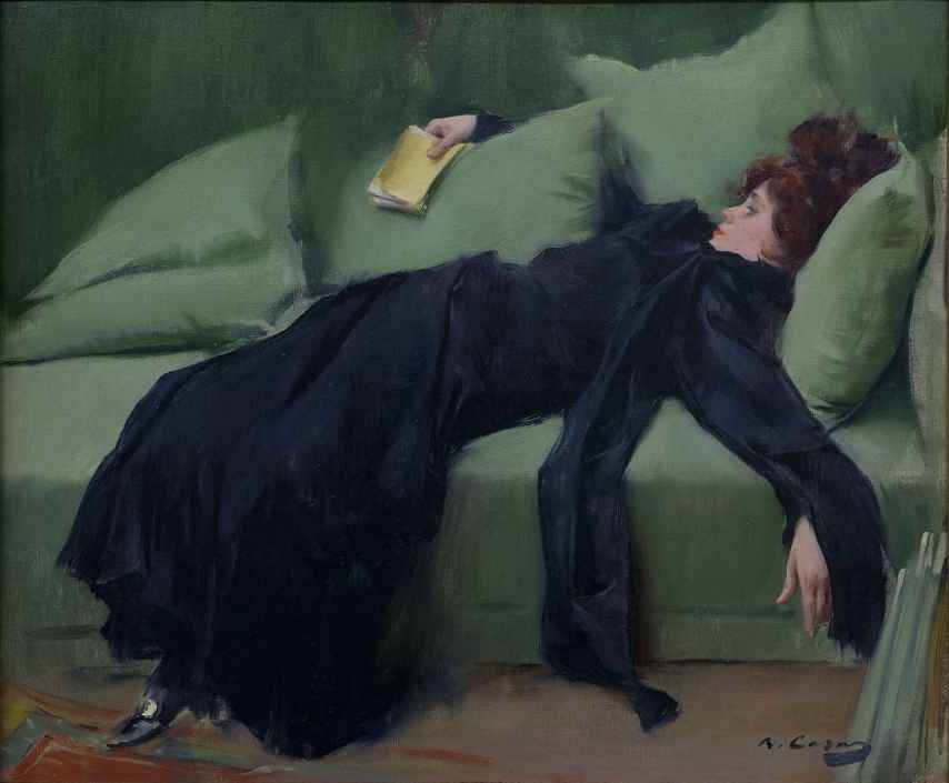 Después del baile o joven decadente, la pintura de Ramon Casas, de 1899.