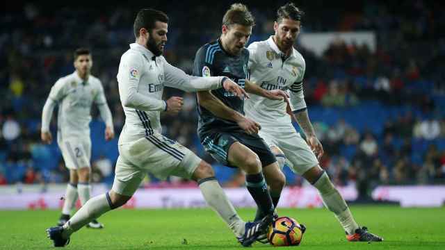 Illarramendi, durante el Real Madrid-Real Sociedad del 29 de enero de 2017.