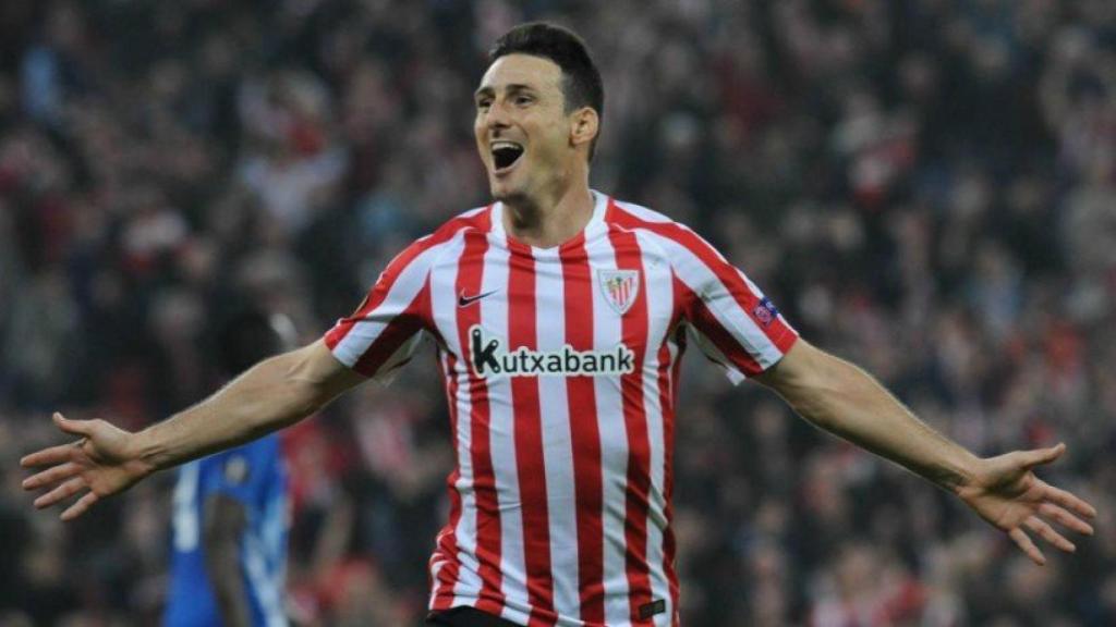 Aduriz celebrando un gol con el Athletic Foto: Twitter (@partidazocope)