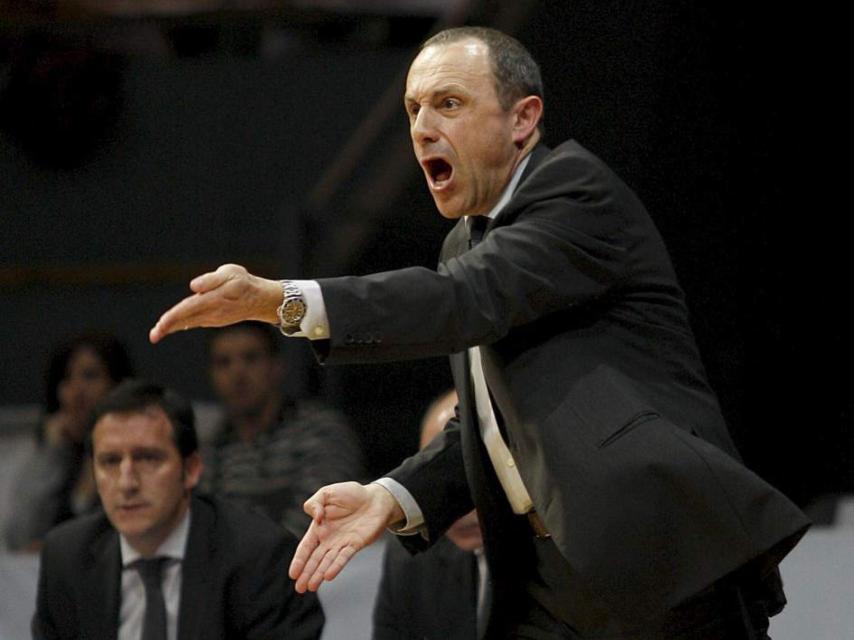 Ettore Messina en su etapa en el Real Madrid.
