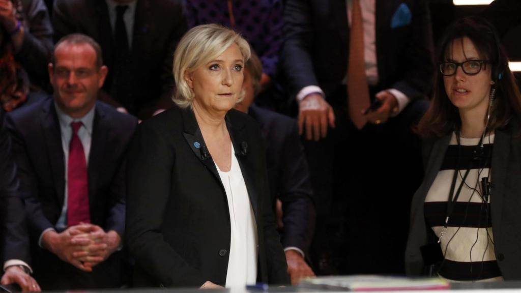 Le Pen en un momento del debate.