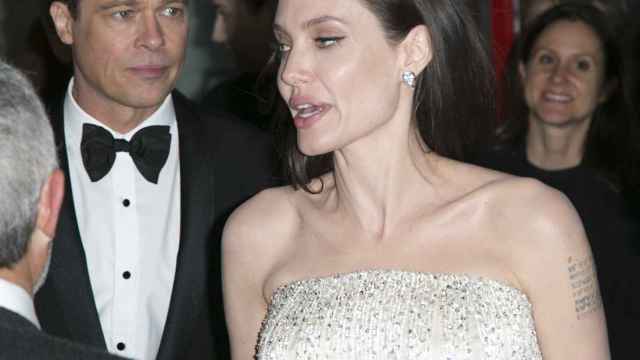 Angelina Jolie y Brad Pitt cuando eran matrimonio.