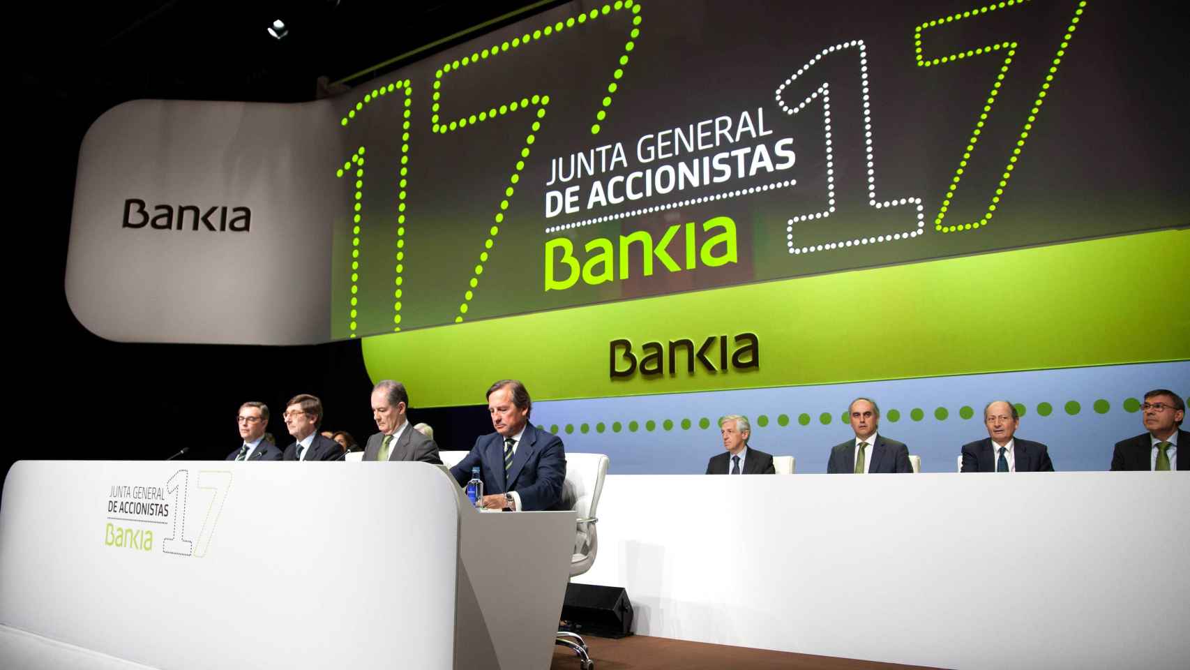 José Ignacio Goirigolzarri preside la junta de accionistas de Bankia.