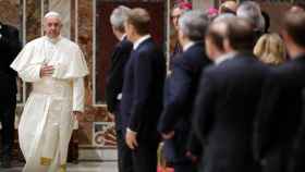 El papa Francisco recibe en audiencia a los líderes de los 27