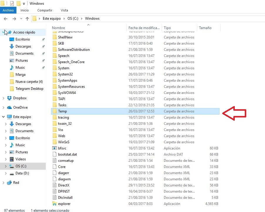 veredicto Inseguro Cortar 4 archivos que puedes eliminar de Windows para ahorrar espacio en tu PC