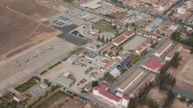 Imagen aérea de la base murciana de Alcantarilla.