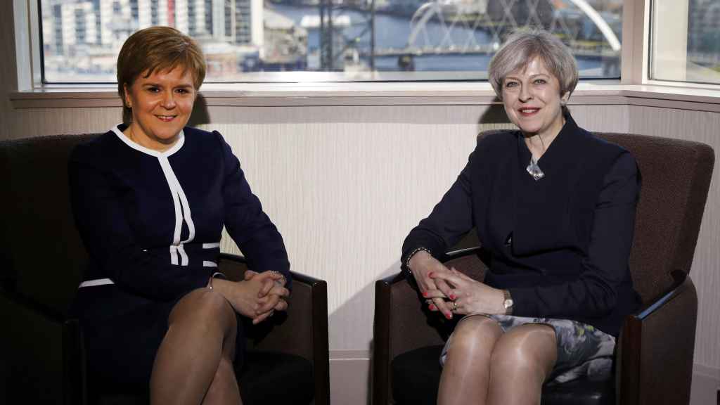May y Sturgeon se han reunido en Escocia dos días antes del inicio del brexit.