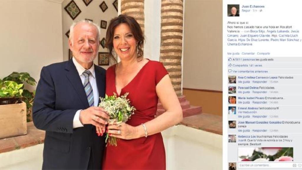 Juan Echanove con su mujer Cuchita Lluch.