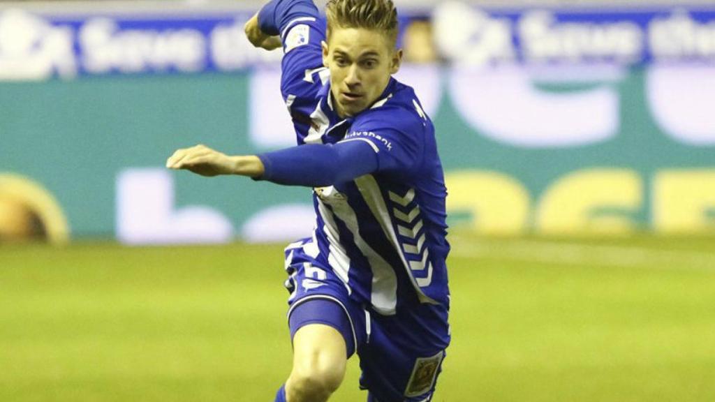 Marcos Llorente ante el Celta en la semifinal de Copa Foto: Twitter (@Alaves)