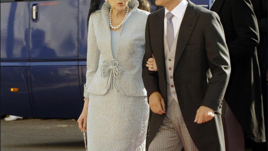 Rafael del Pino junto a su madre, Ana María Calvo-Sotelo.