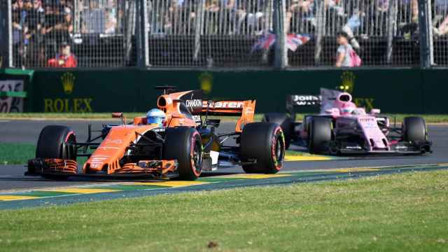 Alonso, durante el GP de Australia.
