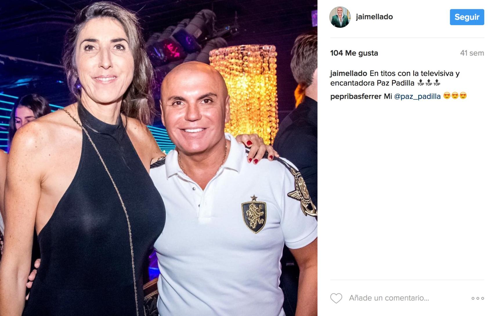 Jaime Lladó con Paz Padilla.