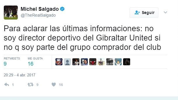 Michel Salgado aclara los rumores