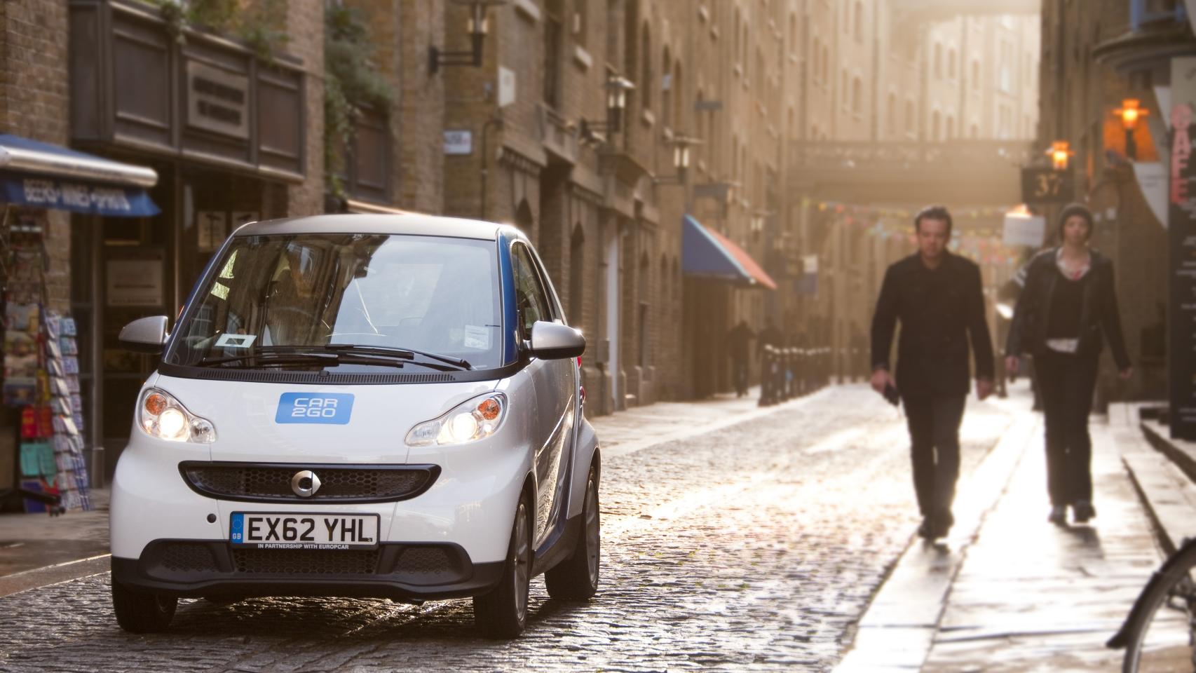 Un coche de car2go.