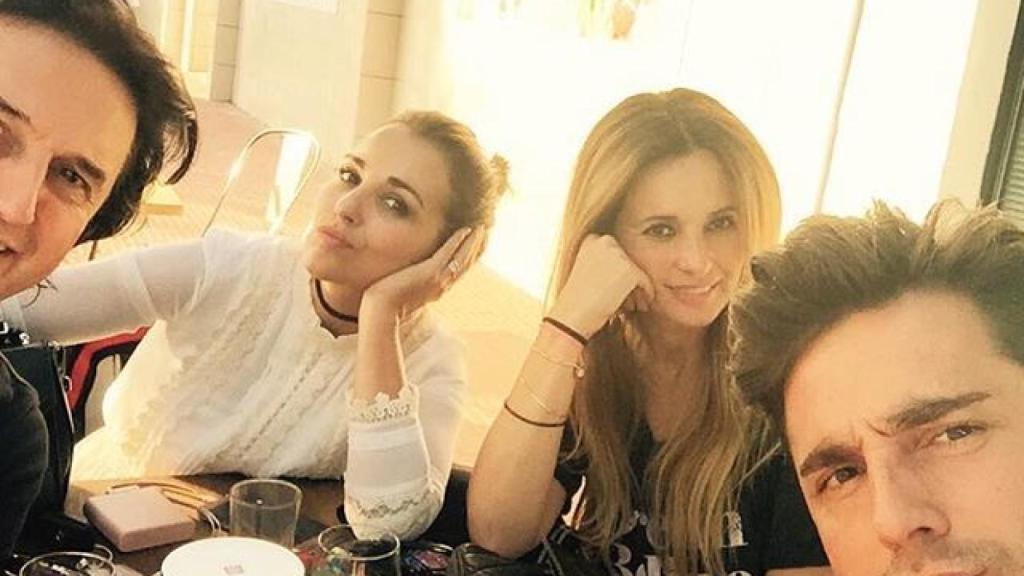 Paula y David con Poty y su mujer.