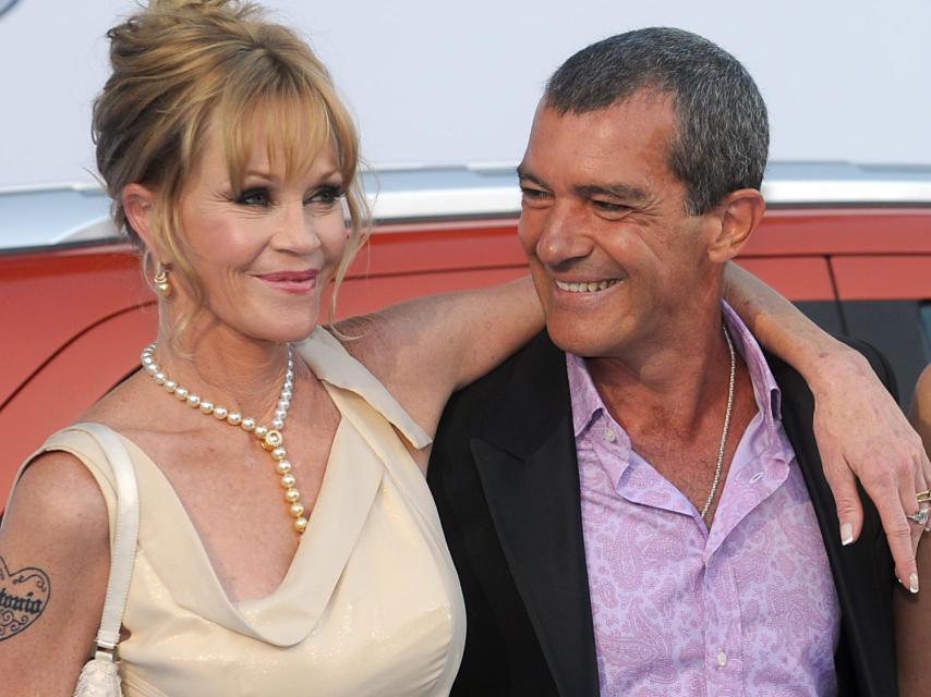 Melanie Griffith y Antonio Banderas en Marbella en 2013.