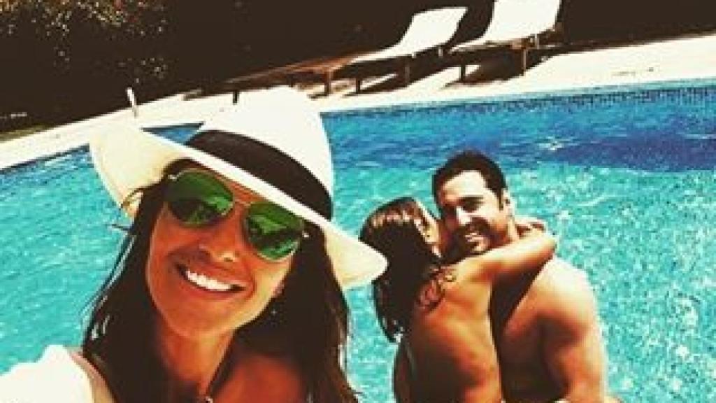 Paula Echevarría, David Bustamante y Daniella.