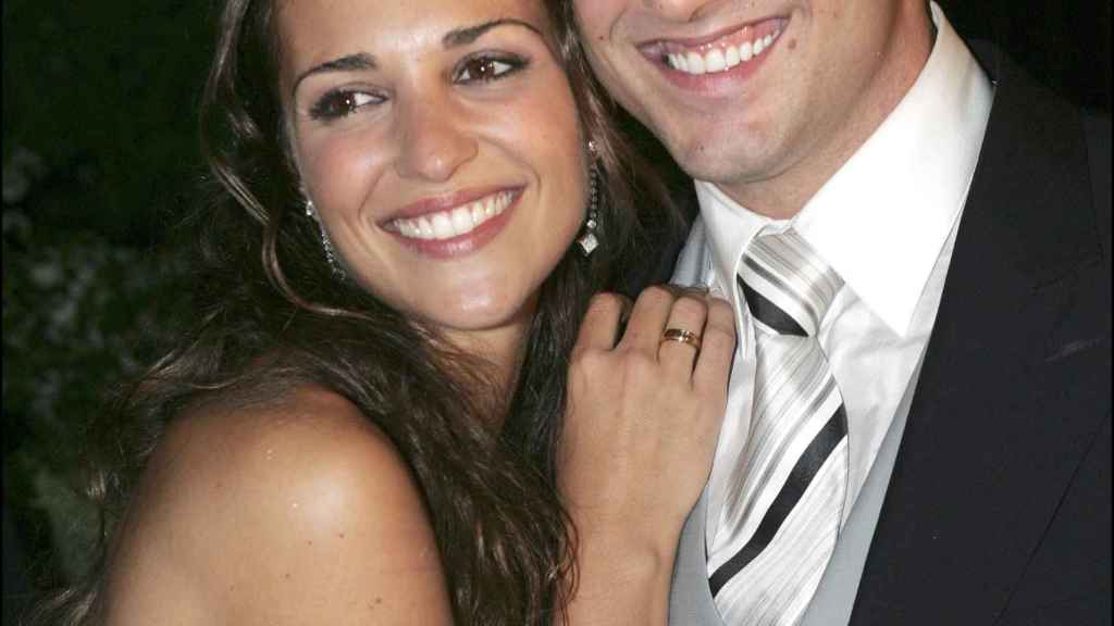 Paula Echevarría y David Bustamante en su boda.