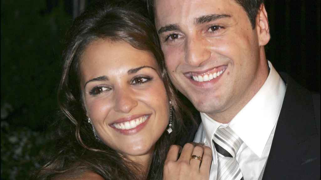 Paula Echevarría y David Bustamante en su boda.