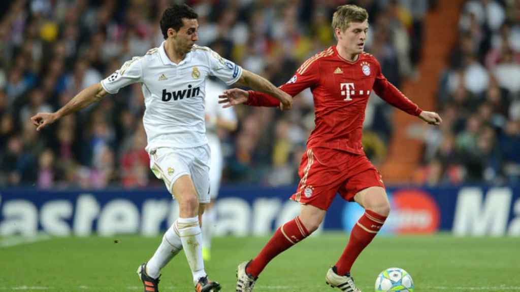 Kroos, con el Bayern, en el Bernabéu en 2012.