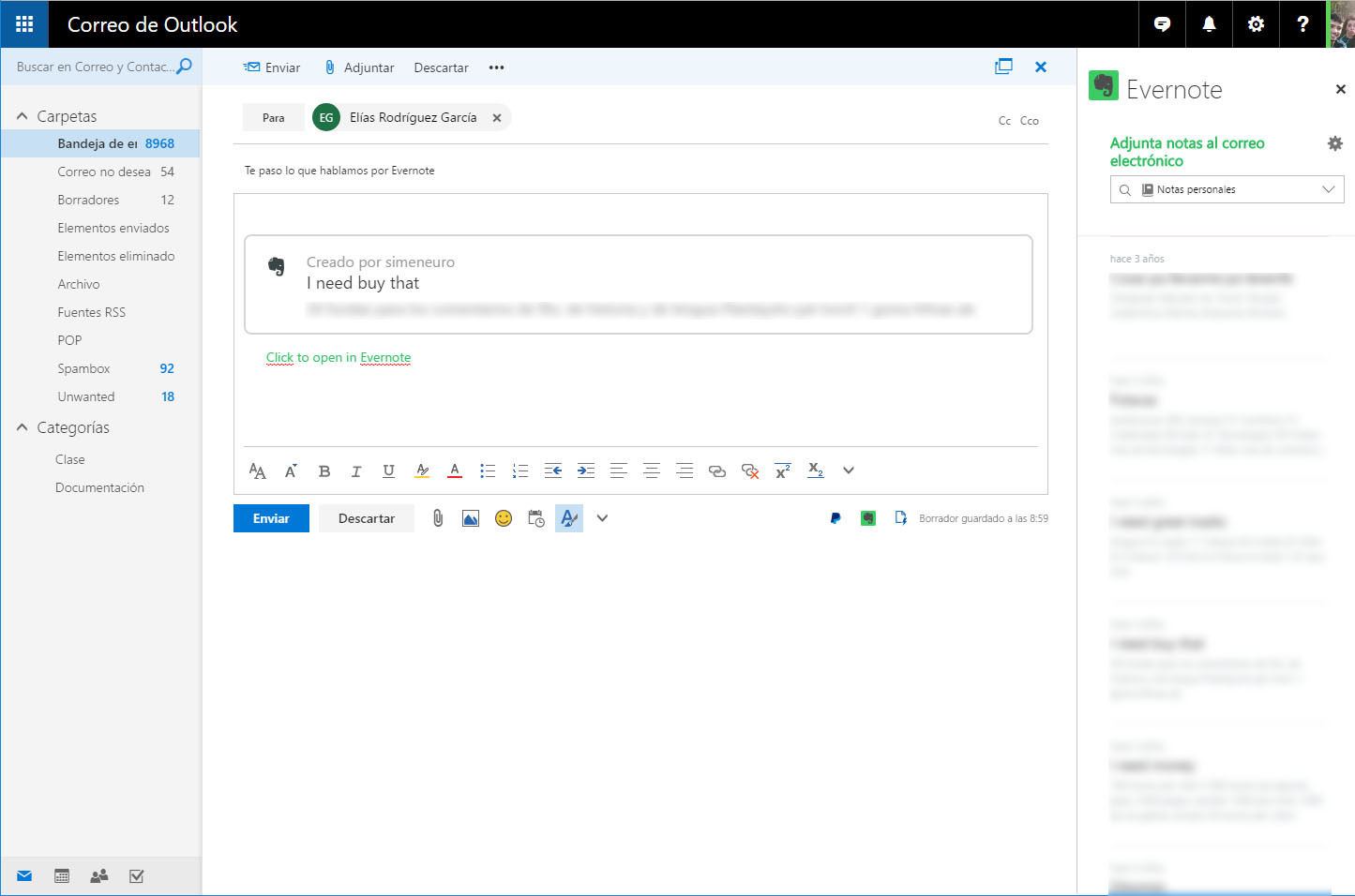 Как добавить evernote в outlook