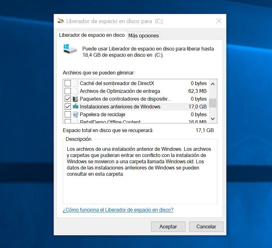 Recupera Más De 25GB De Espacio En Tu PC Tras Actualizar A Windows 10 ...