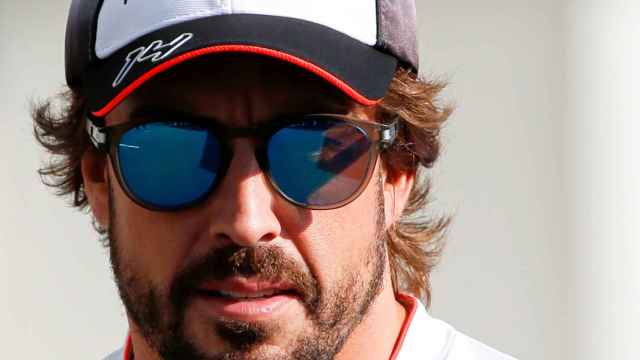Fernando Alonso, durante el GP de Bahréin.