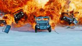 Una explosión de coches en el último taquillazo de Hollywood en China, Fast & Furious 8.
