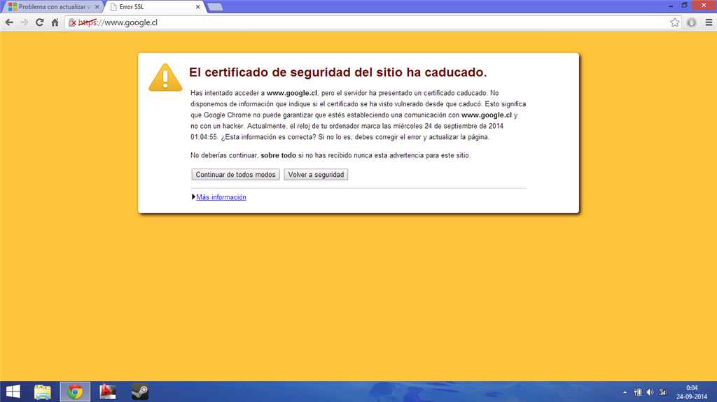 error google