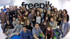 El equipo de Freepik en Málaga.