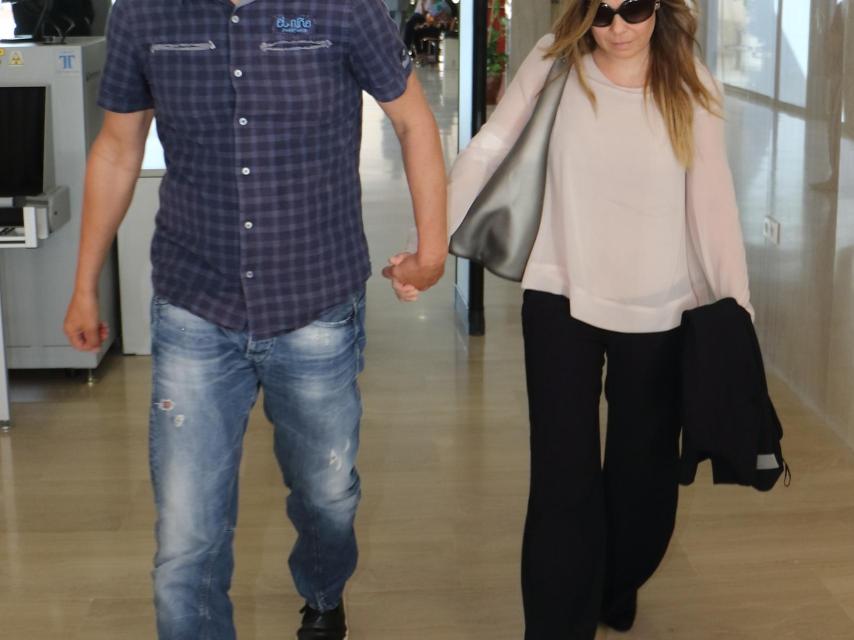 Jesulín y María José Campanario a su llegada al juzgado.