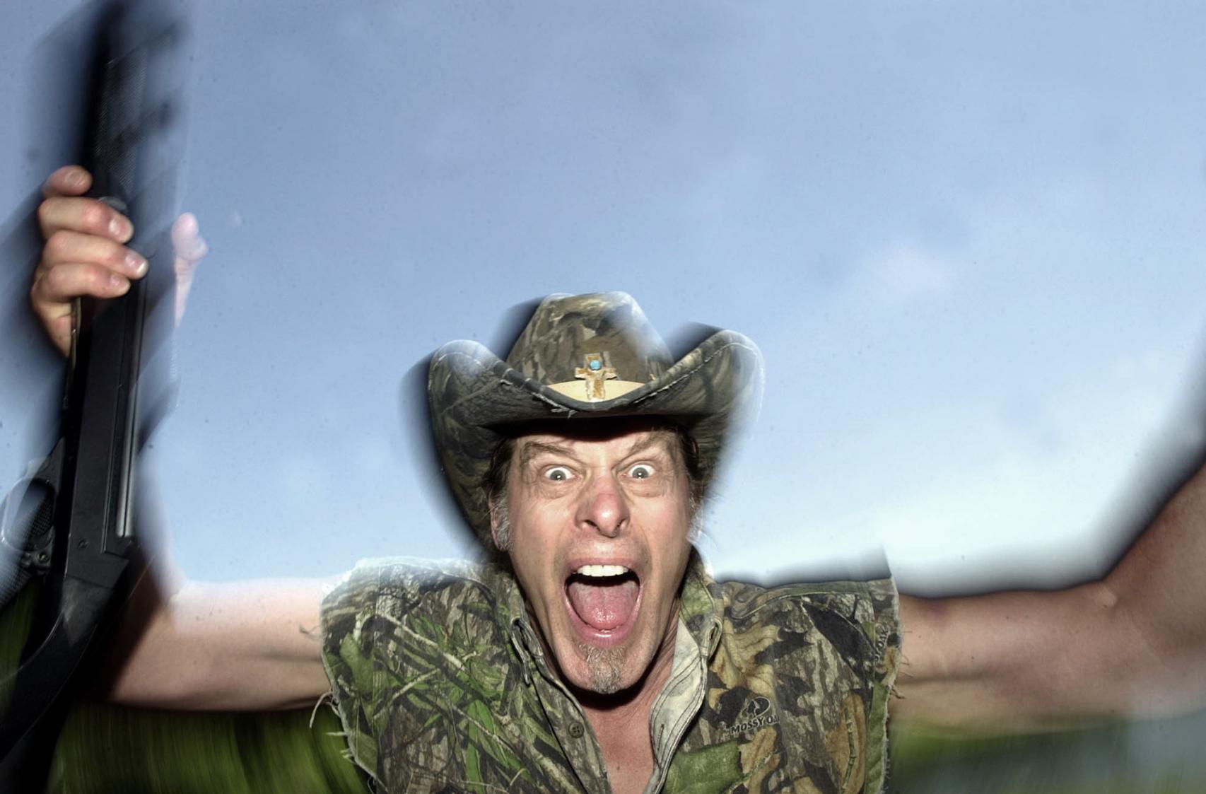 Ted Nugent en acción.