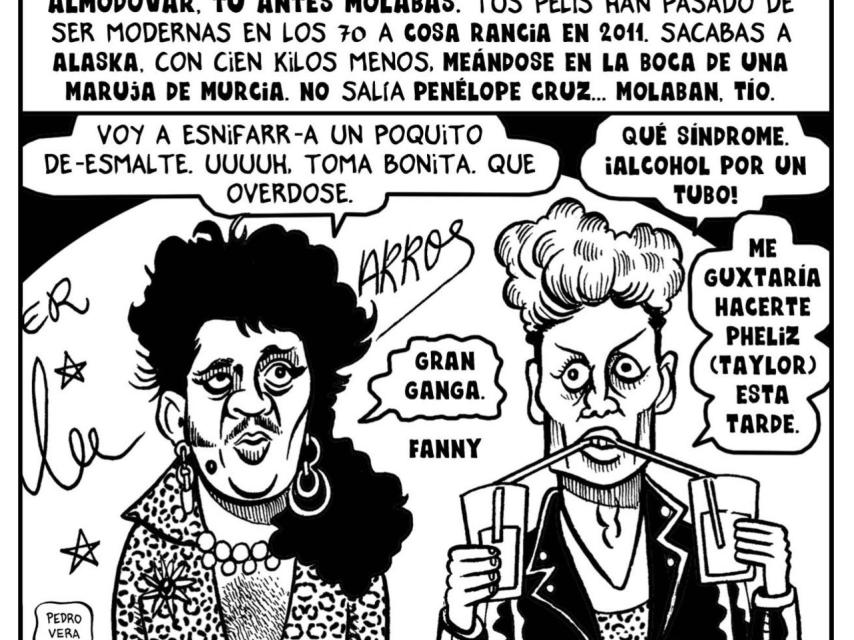 Una de las viñetas de Ortega y Pacheco. Pedro Vera.