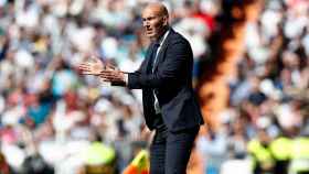 Zidane en el partido contra el Alavés