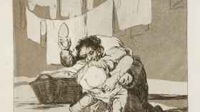 Detalle del 'Capricho' número 25 de Goya.