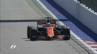 Fernando Alonso, durante la Q1.
