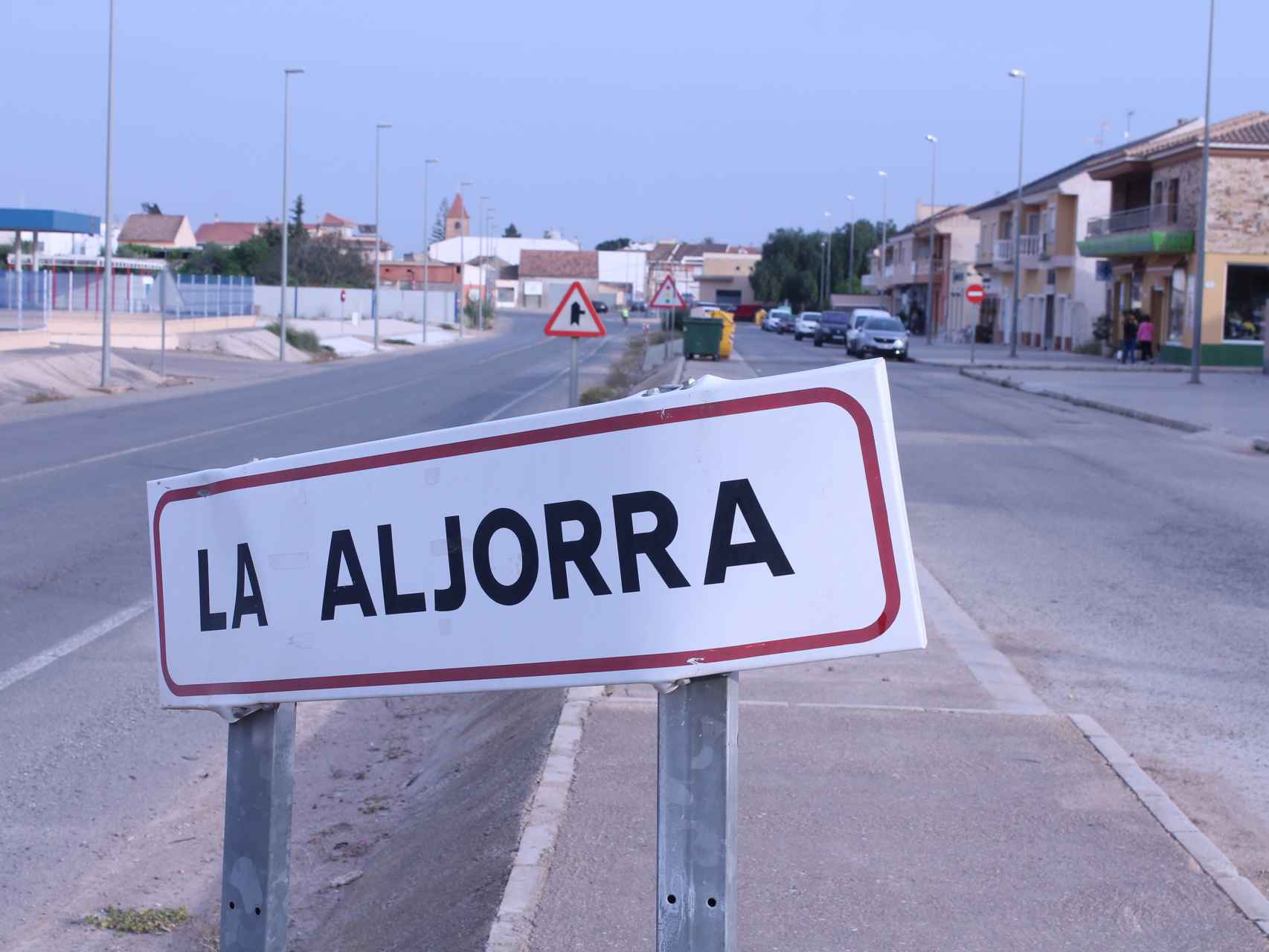 La entrada a La Aljorra (Cartagena, Región de Murcia).