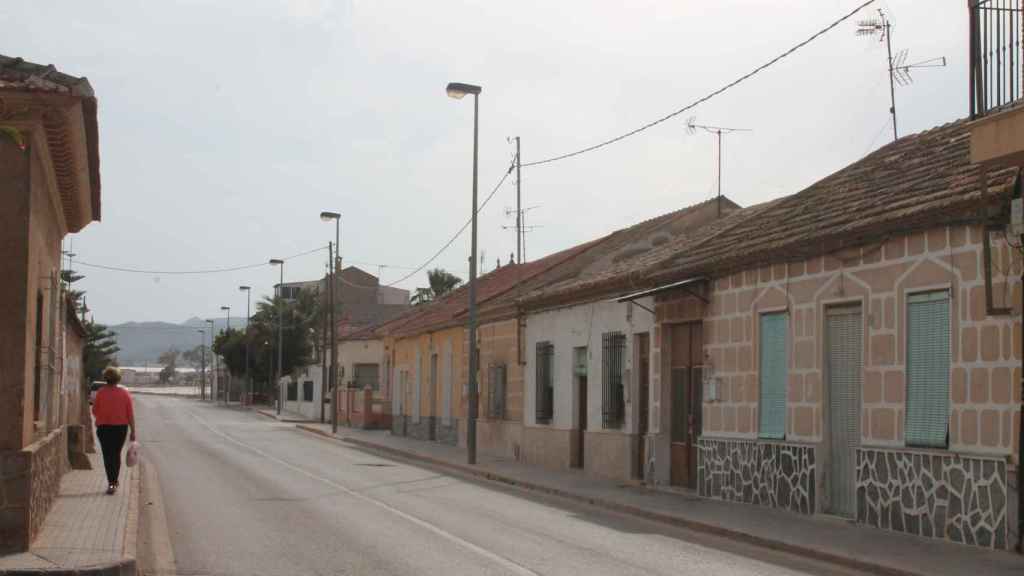 La calle de la Purísima, en La Aljorra, donde han muerto cinco mujeres por cáncer de mama.
