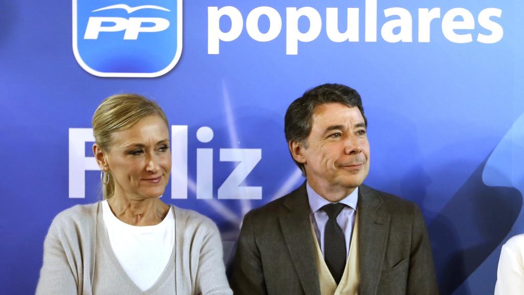 Cristina Cifuentes junto a Ignacio González en un acto del PP