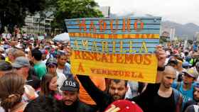 Manifestantes contra las medidas de Maduro el pasado miércoles en Caracas