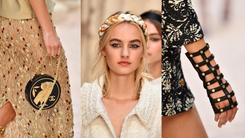 Los accesorios han sido clave en la propuesta de Lagerfeld. | Foto: Getty Images.