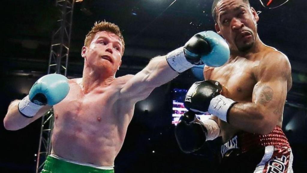 Canelo, durante un combate.