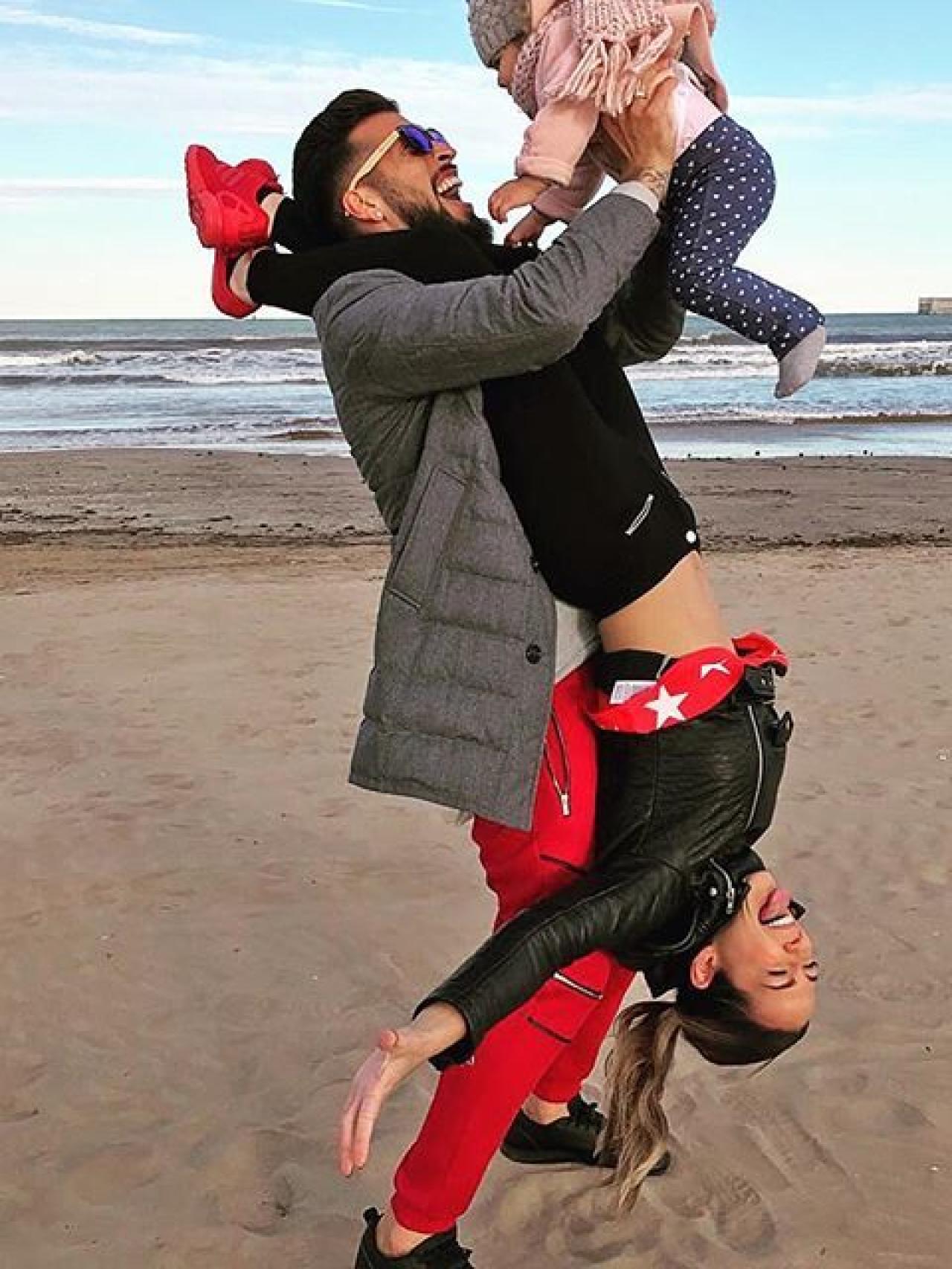 Ezequiel garay, Tamara Gorro y la pequeña Shaila.