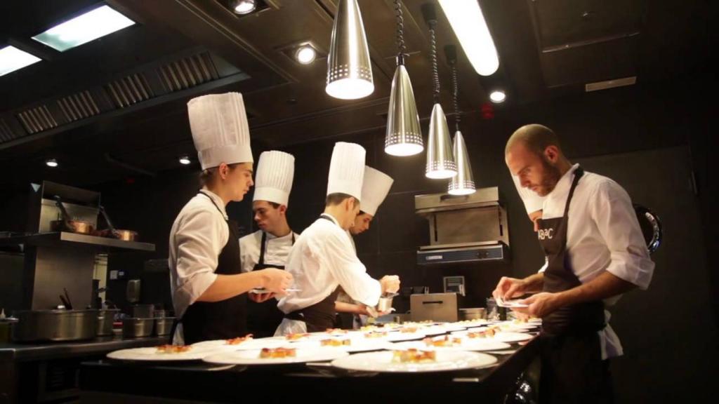La cocina del restaurante Abac
