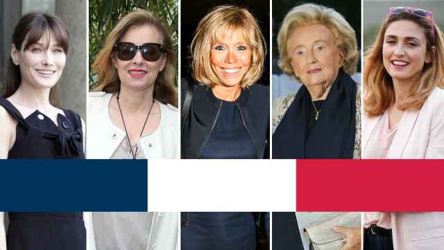 Carla Bruni, Valérie Trierweiler, Brigitte Trogneux, Bernadette Chirac y Julie Gayet.