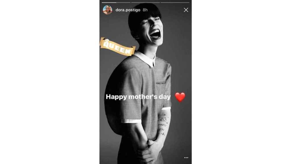Fotografía que colgó Dora en su Instagram recordando a su madre.