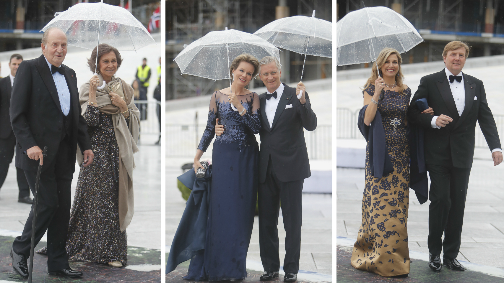 El rey Juan Carlos y la reina Sofía, juntos en la cena de gala de Noruega
