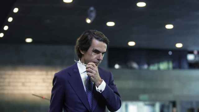 El ex presidente José María Aznar en la Fundación Rafael del Pino.