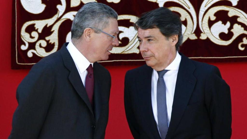 Alberto Ruiz Gallardón e Ignacio González, cuando ejercían cargos públicos.