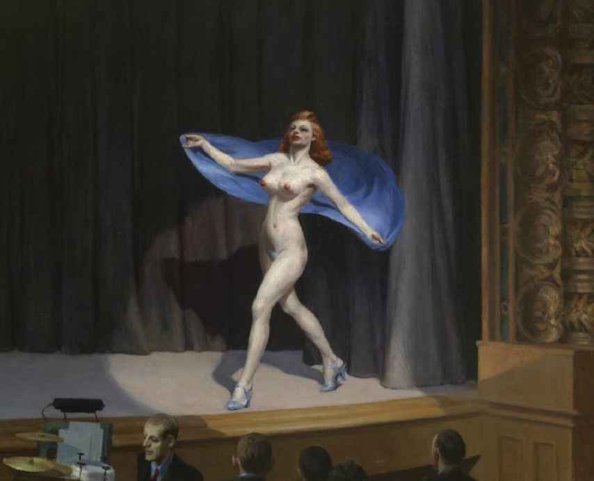 Striptease, única escena erótica en la carrera de Edward Hopper.